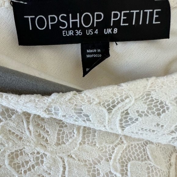 Top Shop Lace Minidress in White Size 4 (runs small) - Picture 8 of 8